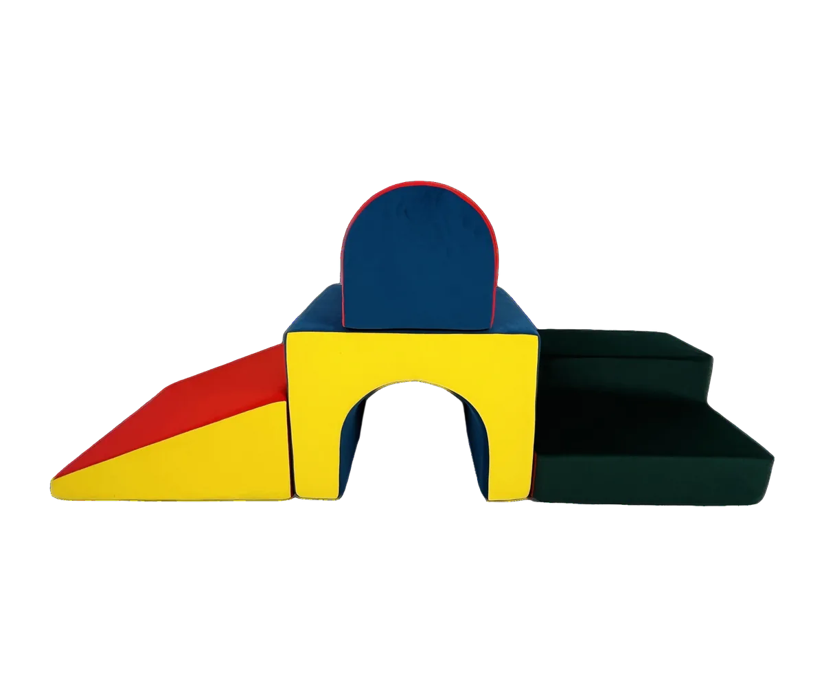 4-Piece Foam Play Structure with Tunnel (TSS-007)