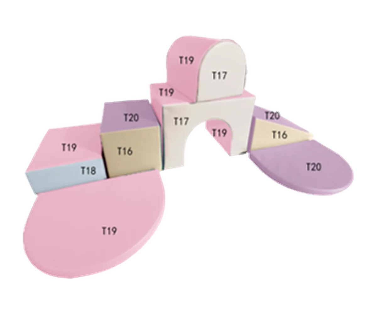 Pastel Soft Play Set with Tunnel (TSS-019)